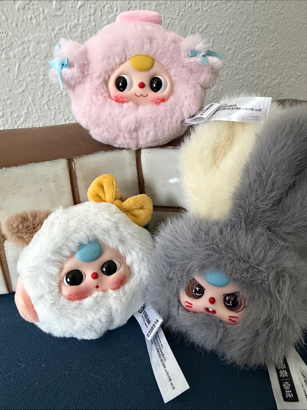 Baby Three set of three 50% face keychains!